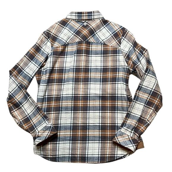 KUHL Tess Flannel Brown Plaid Size Small - Picture 3 of 8